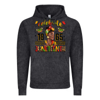 Vintage Black celebrate 1865 juneteenth with black woman Vintage Hoodie - LillyAllenDesigns