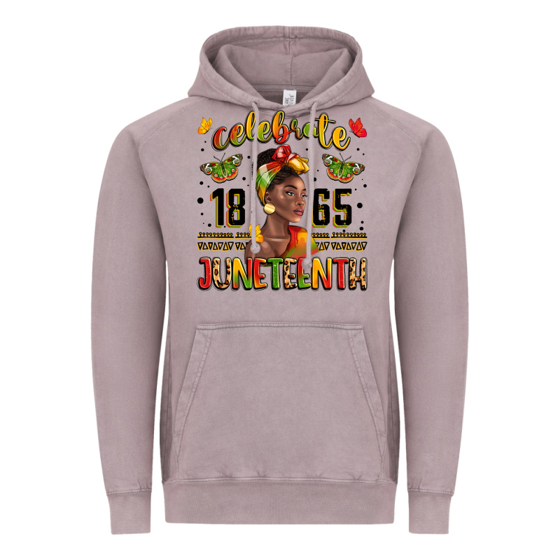 Celebrate 1865 Juneteenth With Black Woman Vintage Hoodie by LillyAllenDesigns | Teevron