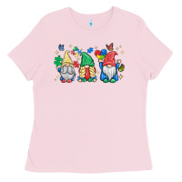 Bubblegum Pink autism gnome Ladies Tee - MaliasSmallBusiness