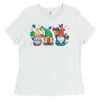 White autism gnome Ladies Tee - MaliasSmallBusiness