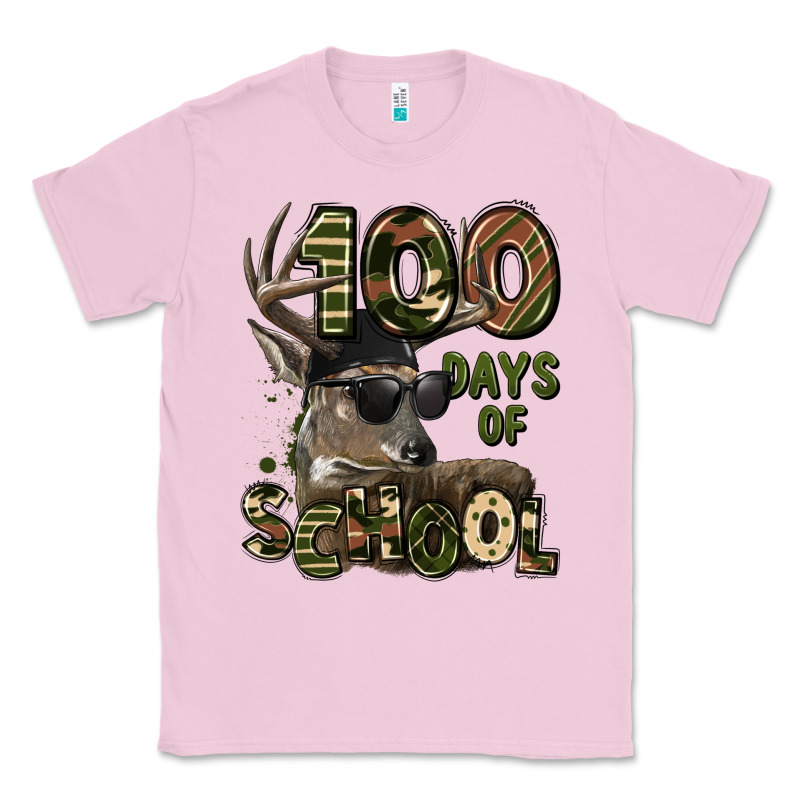 100 Days Of School Hunting Deer Classic Tee by LillyAllenDesigns | Teevron