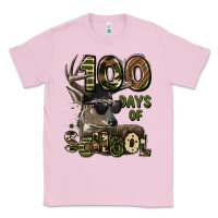 Bubblegum Pink 100 days of school hunting deer Classic Tee - LillyAllenDesigns