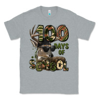 Heather Grey 100 days of school hunting deer Classic Tee - LillyAllenDesigns
