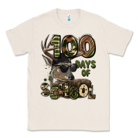 Natural 100 days of school hunting deer Classic Tee - LillyAllenDesigns