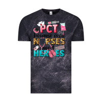 Cloud Black pct because nurses need heroes Vintage Tee - LillyAllenDesigns