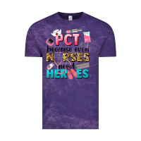 Cloud Purple pct because nurses need heroes Vintage Tee - LillyAllenDesigns