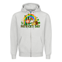St. Patrick's Day Elf With Elements Zipper Hoodie | Teevron