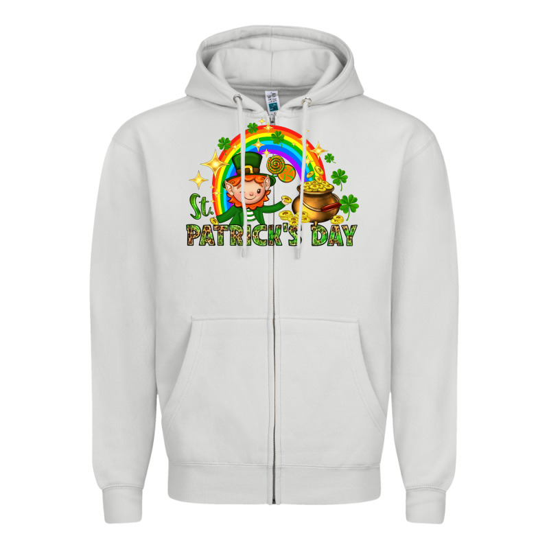 St. Patrick's Day Elf With Elements Zipper Hoodie by HowdyJamesFarm | Teevron