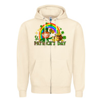Sandshell St. Patrick's Day Elf with elements Zipper Hoodie - HowdyJamesFarm