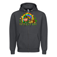 Smoke St. Patrick's Day Elf with elements Zipper Hoodie - HowdyJamesFarm