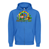 True Royal St. Patrick's Day Elf with elements Zipper Hoodie - HowdyJamesFarm