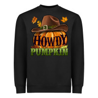 Black Howdy pumpkin Heavyweight Sweatshirt - NancyCooperArtShop