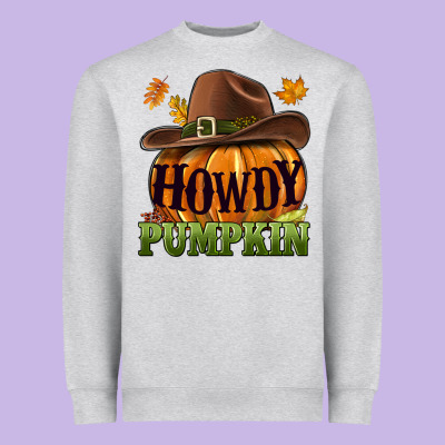 Howdy Pumpkin Heavyweight Sweatshirt Designed By Nancycooperartshop