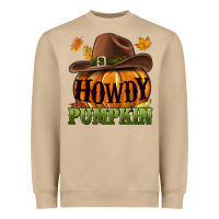 Mushroom Howdy pumpkin Heavyweight Sweatshirt - NancyCooperArtShop