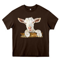 Chocolate Brown baby cashmere goat Heavy Core Tee - LillyAllenDesigns