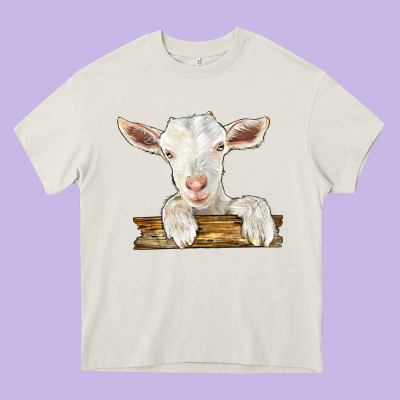 Baby Cashmere Goat Heavy Core Tee Designed By Lillyallendesigns