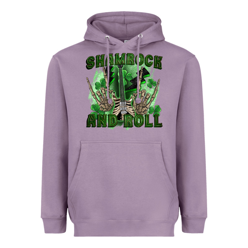 Shamrock And Roll Heavyweight Hoodie by FaDigitalArtStudio | Teevron