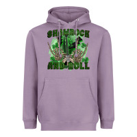 Lavender shamrock and roll Heavyweight Hoodie - FaDigitalArtStudio