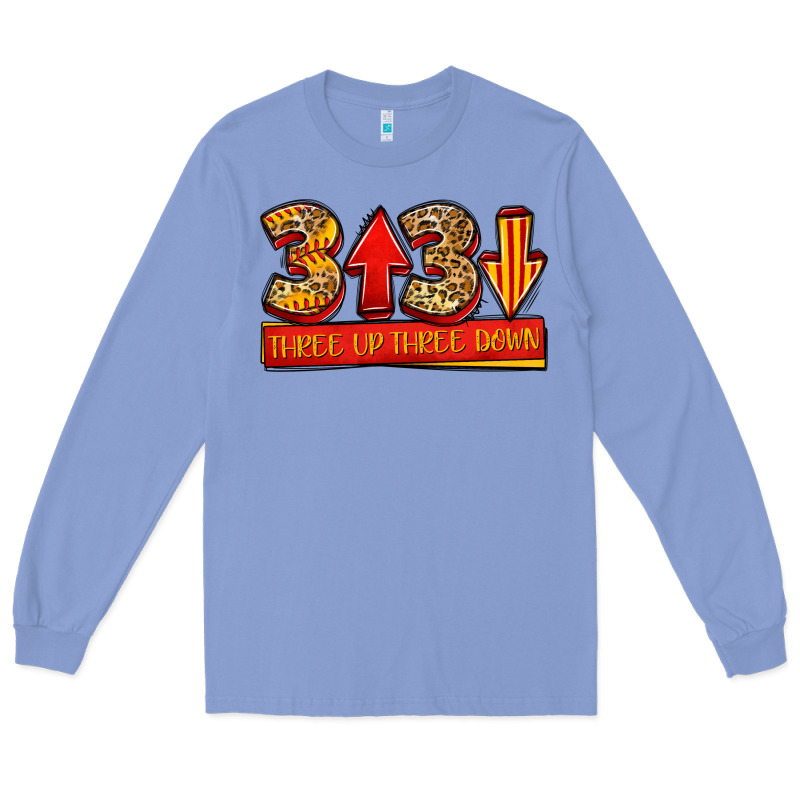 Three Up Three Down Softball Long Sleeve Tee by Jasminsmagicworld | Teevron
