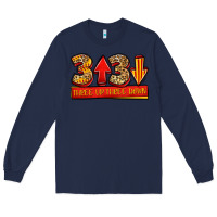 Navy three up three down softball Long Sleeve Tee - Jasminsmagicworld