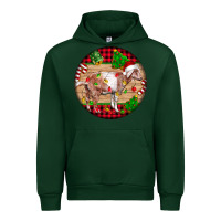 Forest Green Nubian Goat Christmas Urban Hoodie - LillyAllenDesigns
