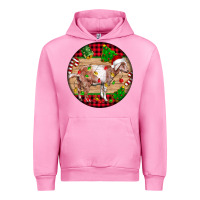 Fuchsia Pink Nubian Goat Christmas Urban Hoodie - LillyAllenDesigns