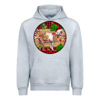 Heather Grey Nubian Goat Christmas Urban Hoodie - LillyAllenDesigns