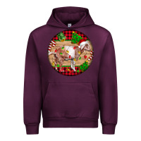 Mauve Wine Nubian Goat Christmas Urban Hoodie - LillyAllenDesigns