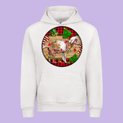Nubian Goat Christmas Urban Hoodie Designed By Lillyallendesigns