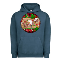 Pigment Midnight Navy Nubian Goat Christmas Urban Hoodie - LillyAllenDesigns