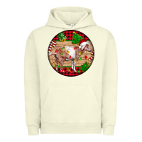 Pigment Pistachio Nubian Goat Christmas Urban Hoodie - LillyAllenDesigns