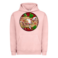 Pigment Salmon Nubian Goat Christmas Urban Hoodie - LillyAllenDesigns
