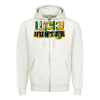 Lucky Hunter St. Patrick's Day Zipper Hoodie | Teevron