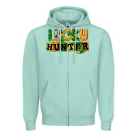 Seafoam Lucky hunter St. Patrick's Day Zipper Hoodie - CowGirlArtShop