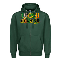 Sports Green Lucky hunter St. Patrick's Day Zipper Hoodie - CowGirlArtShop