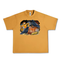 Peanut Butter Fall Background With Crow Urban Heavy Tee - LillyAllenDesigns