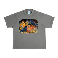 Tornado Fall Background With Crow Urban Heavy Tee - LillyAllenDesigns