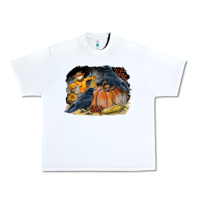 Fall Background With Crow Urban Heavy Tee by LillyAllenDesigns | Teevron