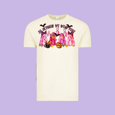 In October We Wear Pink Vintage Tee Designed By Lillyallendesigns