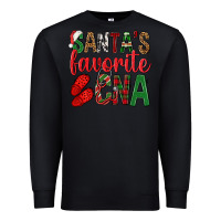Black Santa's Favorite Cna Premium Sweatshirt - BundleAndBundleShop