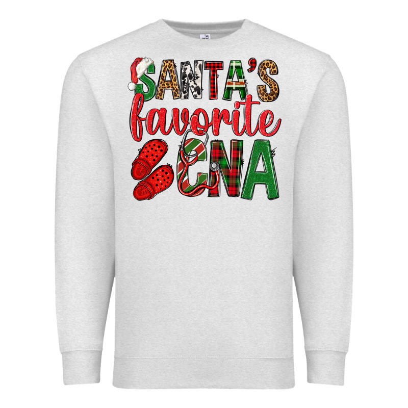 Santa's Favorite Cna Premium Sweatshirt by BundleAndBundleShop | Teevron