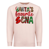 Pale Pink Santa's Favorite Cna Premium Sweatshirt - BundleAndBundleShop