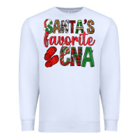 White Santa's Favorite Cna Premium Sweatshirt - BundleAndBundleShop
