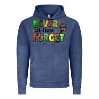 Vintage Denim never let them forget juneteenth Vintage Hoodie - LillyAllenDesigns