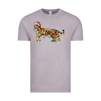 Vintage Zinc christmas bengal cat Vintage Tee - LillyAllenDesigns