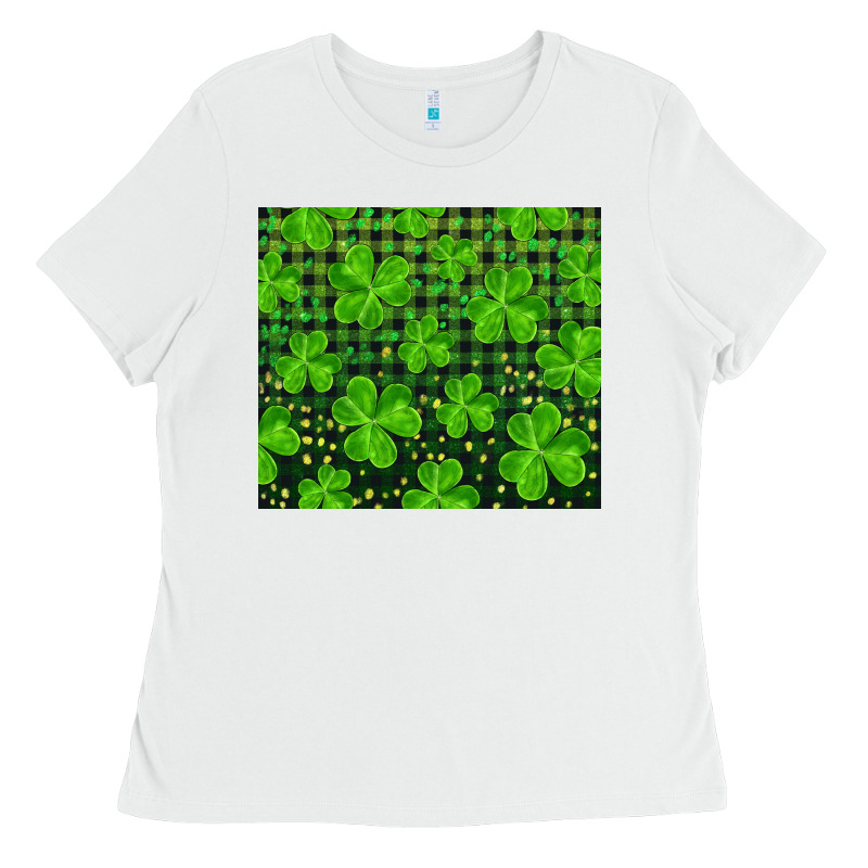 Shamrock And Plaid Ladies Tee by RanaPortraitStore | Teevron
