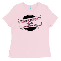 Bubblegum Pink competition Ladies Tee - MaliasSmallBusiness