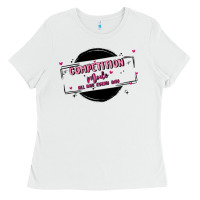 White competition Ladies Tee - MaliasSmallBusiness