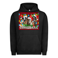Pigment Black Merry Christmas  With Goats Urban Hoodie - LillyAllenDesigns