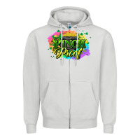 Dove Grey pinch proof St. Patrick's  Day Zipper Hoodie - HowdyJamesFarm